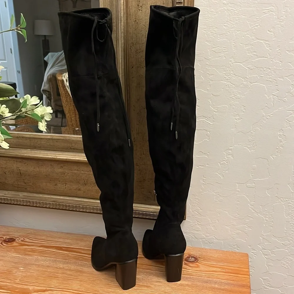 MARC FISHER Okun Womens Dressy Tall Thigh-High Black Boots - Size 6.5 NEW